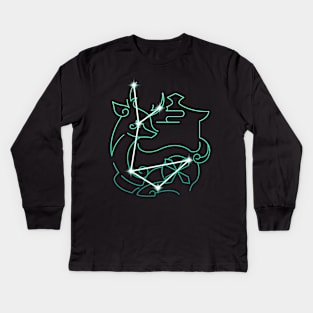 Cervus Minor Constellation Kids Long Sleeve T-Shirt